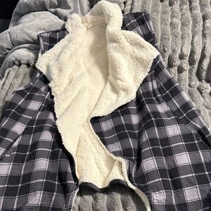 Matilda Jane Black and White Plaid Vest